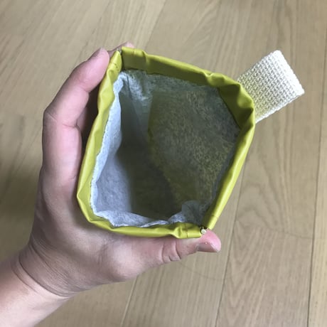 防水消臭ラミネートマナーポーチ（シトロンイエロー）