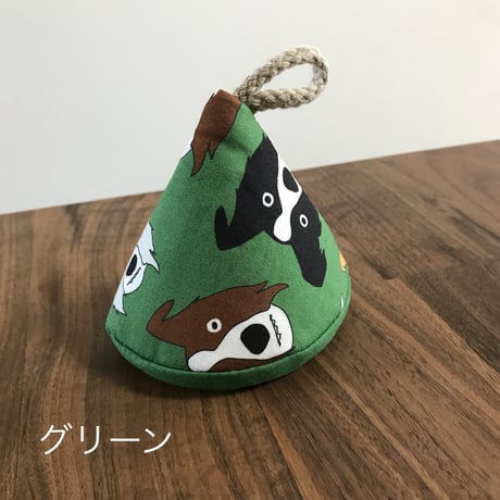 【即納】三角鍋つかみ（２個セット）　オリジナルボーダーコリー柄