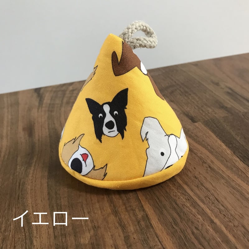 即納】三角鍋つかみ（2個セット） オリジナルボーダーコリー柄