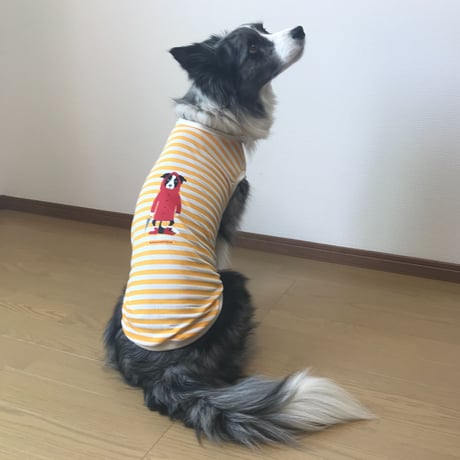 虫よけタンクトップ  （雨合羽ボーダー）