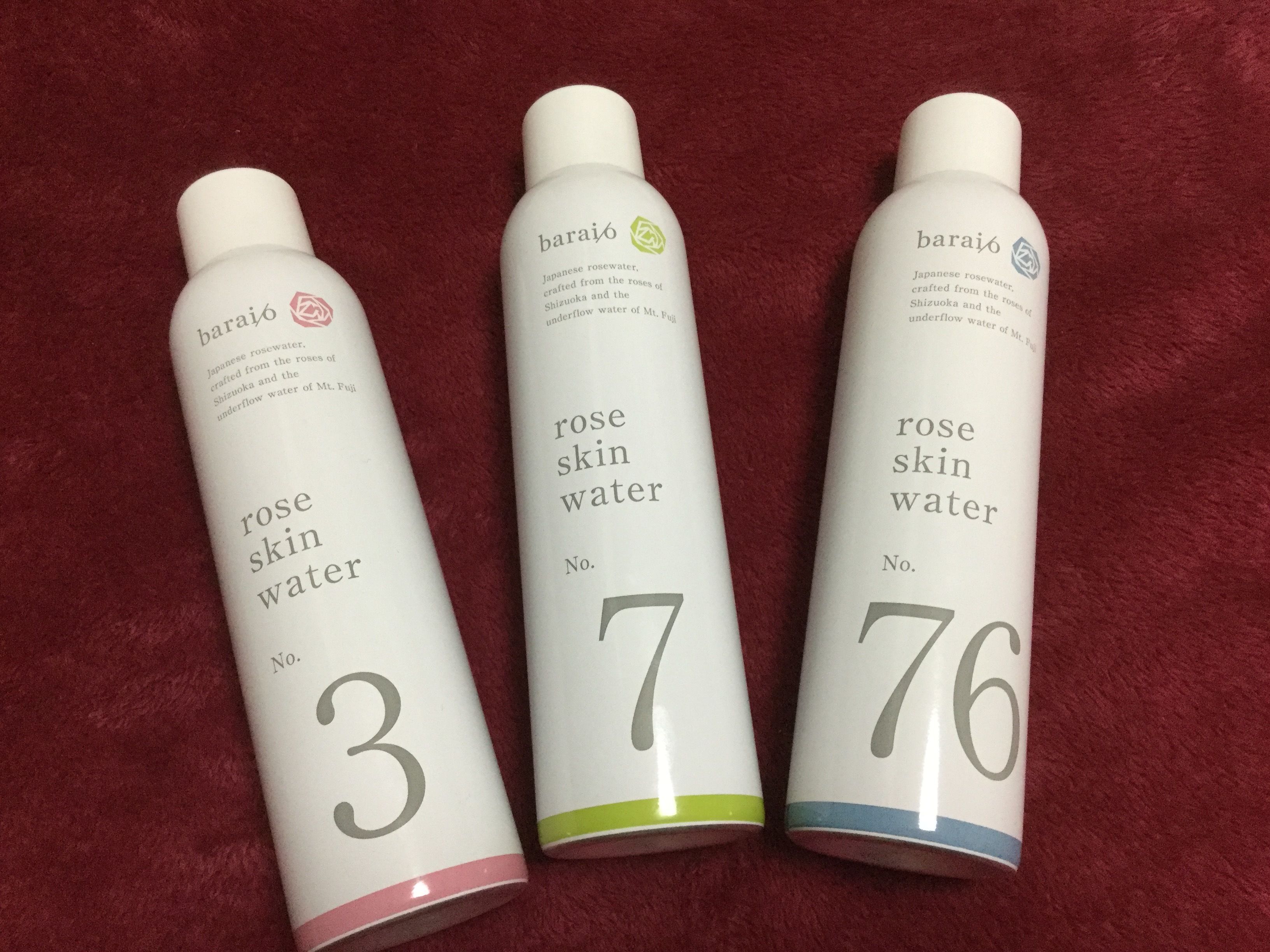 baraio ローズスキンウォーター No3 No7 No76 3点セット original