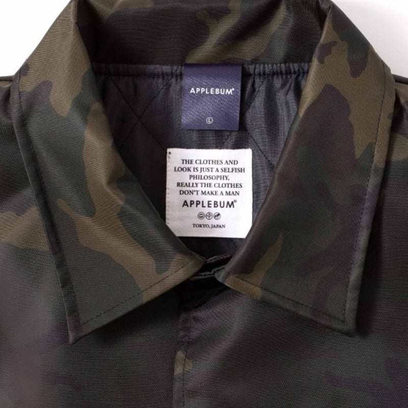 APPLEBUM】Camo Nylon Coach Jacket | bubblegum