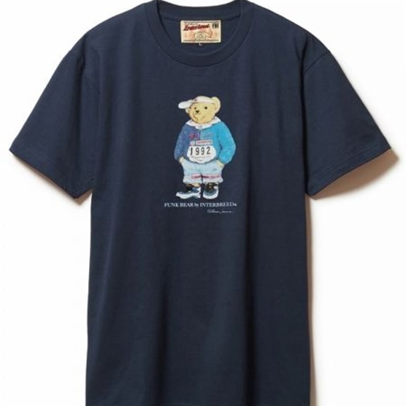 INTERBREED】 FUNK BEAR LO SS TEE(WHITE) | bubb