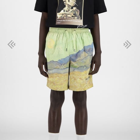 【DAILY PAPER】Green Landscape Van Hali Shorts
