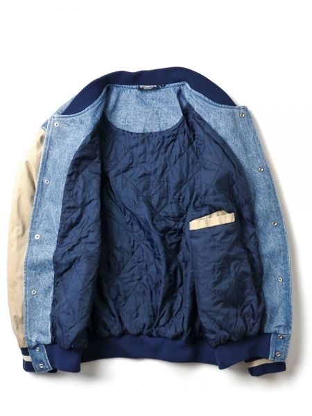 INTERBREED】OG VARSITY JACKET(BEIGE) | bubblegum