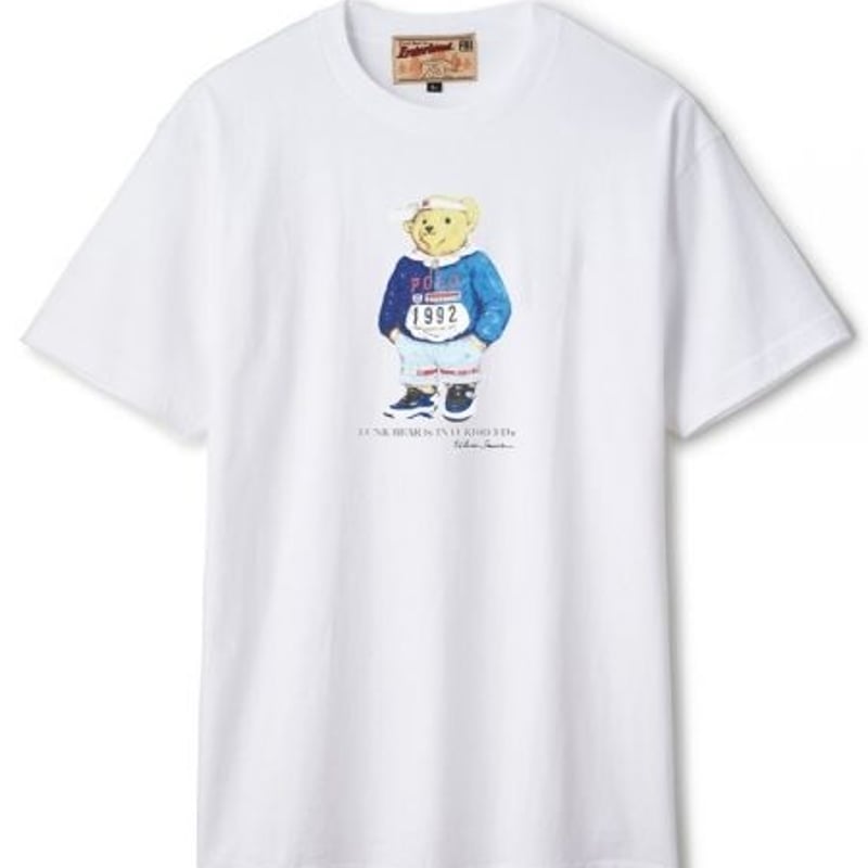 INTERBREED】FUNK BEAR LO SS TEE(WHITE) | bubblegum