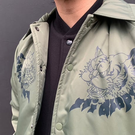 龍虎図 coach jacket/khaki