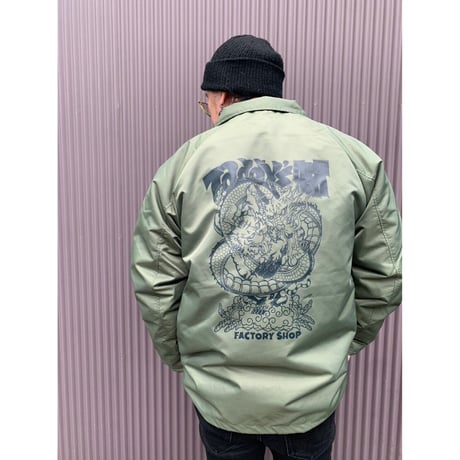 龍虎図 coach jacket/khaki