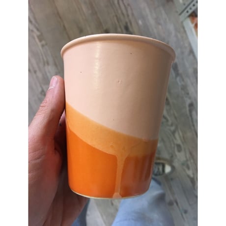 Okay Cup Peach over Terracotta