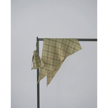 【anuke】Check Scarf　※納期4月下旬～5月下旬