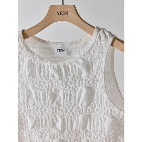【YENN】SHRUNK LACE TANKTOP