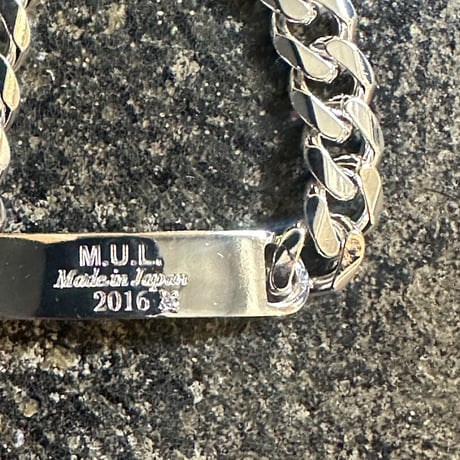 【M.U.L.】ダイヤモンドプレートBチェーンブレスレット　※納期10月～12月