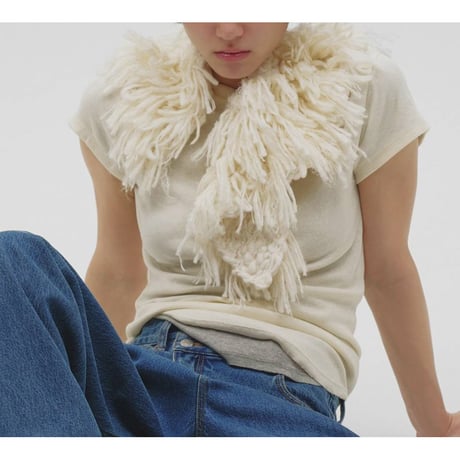 【TODAYFUL】Fringe Knit Collar　※納期11月中旬～12月中旬