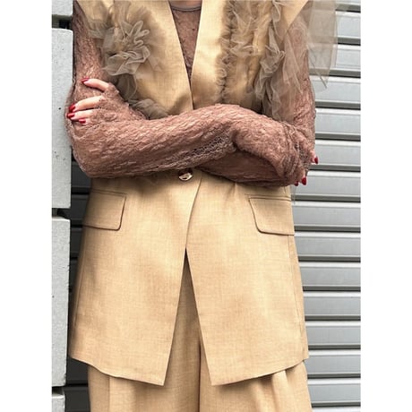 【Mewl】ﾚｰｽﾎﾞｰﾄﾈｯｸTOPS