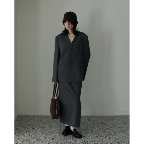 【anuke】Heather Stretch Middleskirt※9月中～10月中