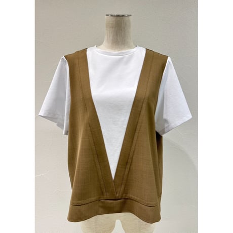 【CYAN TOKYO】レイヤーライクコンビTOPS