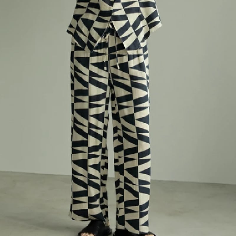 ànuke】Geometric Satin Pants | selectshop kusukusu