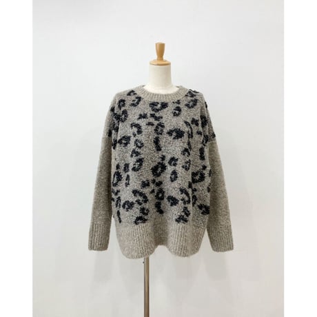 【 siro de labonte 】leopard pullover