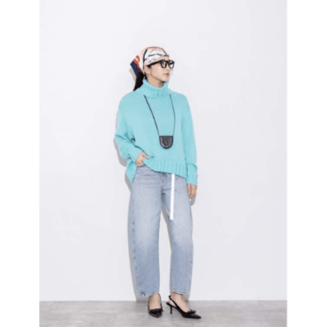【MARGAUX VINTAGE】ローゲージタートルニット