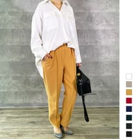 再販✨【Anna Kerry】ピンタックバックブラッシュテーパードパンツ