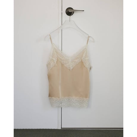 【anuke】Satin Lace Camisole　※納期5月上旬～6月上旬