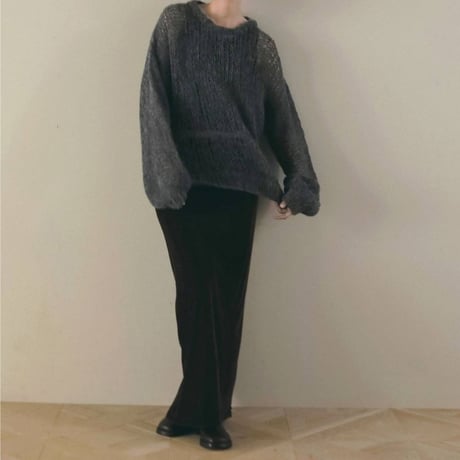 【anuke】Lowgauge Mohair Knit