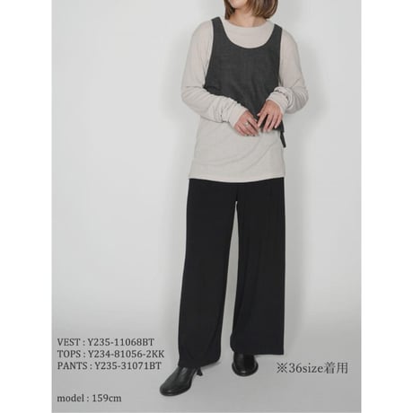 【YENN】BRUSHED JERSEY WIDE PT