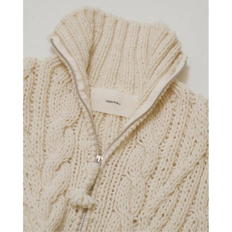 【TODAYFUL】Volume Handknit Cardigan　※10月中旬～11月中旬
