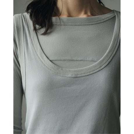 【ànuke】Layered Rib Tops