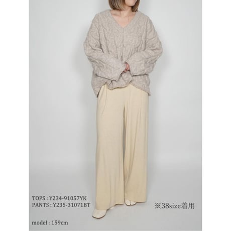 【YENN】BRUSHED JERSEY WIDE PT