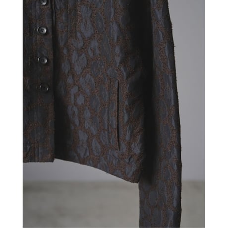 【anuke】Leopard Jacquard Jacket※9月中～10月中