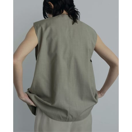 【anuke】Vneck Stitch Vest