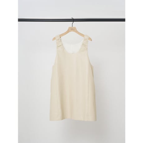 【YENN】FAUX LEATHER MINI OP