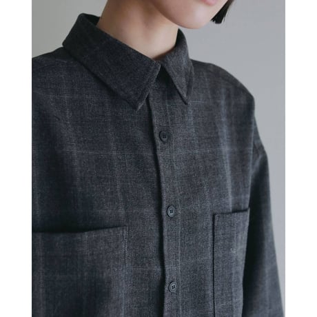 【anuke】Short Check Shirts　※納期9月中旬～10月中旬