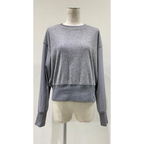 【CYAN TOKYO】パイルコンビバックZIPトップス