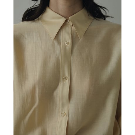 【ànuke】Sheer Satin Shirts