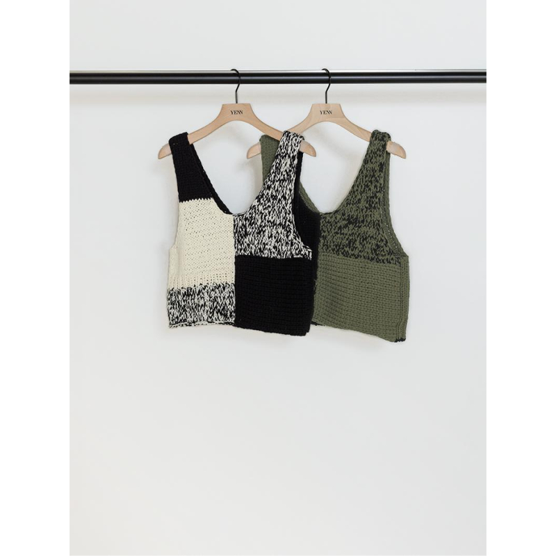 再販【YENN】PATCHWORK BUSTIER | selectshop kusukusu