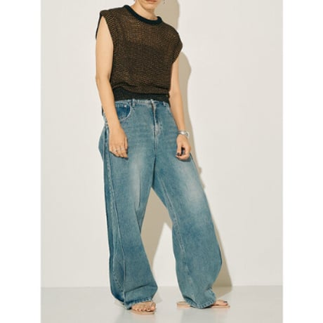 【YENN】PADDING NECK KNIT