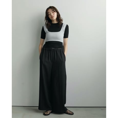 【anuke】Pintuck Wide Pants