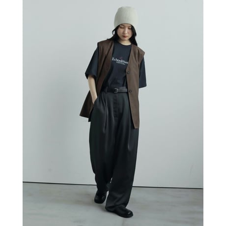 【anuke】Satin Tuck Pants※10月上～11月上