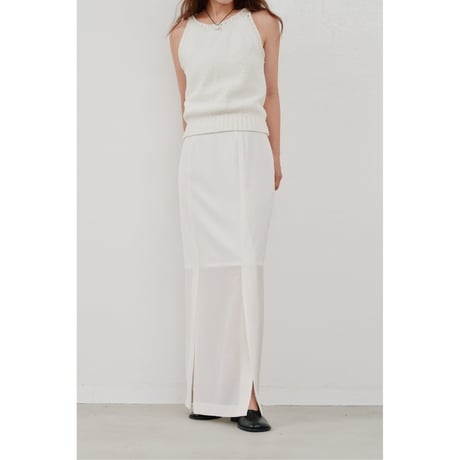 【Hella】sheer pencil skirt　※納期6月中旬〜7月中旬