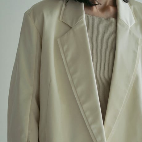 【anuke】Satin Slit Jacket　※納期2月下旬〜3月下旬