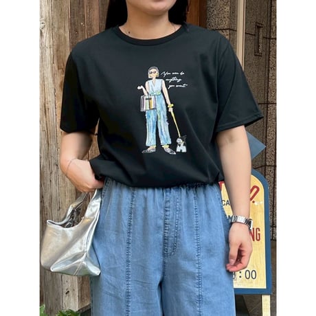 【ROSIEE】女の子柄プリントTシャツ