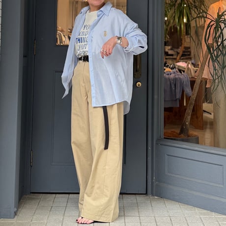 【L'ours Polaire et Bleu】ベーシックシアーシャツ