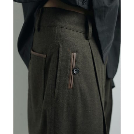 【anuke】Wool Tuck Pants※12月上～1月上
