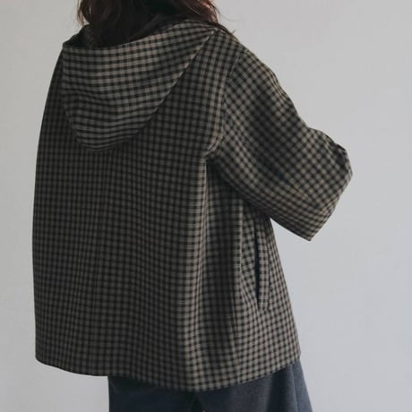 【anuke】Check Coverall Jacket　※納期9月中旬～10月中旬