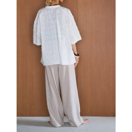 【YENN】STRIPE JQ SHIRT