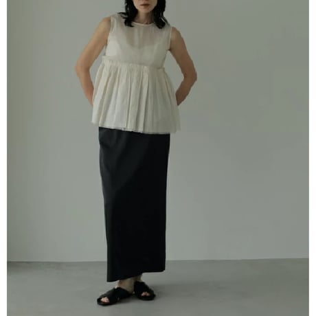 再販【ànuke】Sheer Peplum Tops