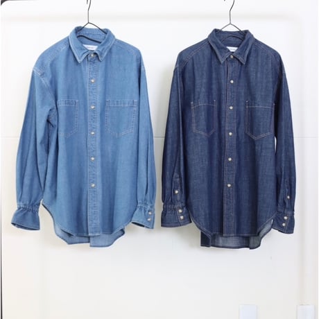 【LE MELANGE】ワイヤー入りデニムシャツ