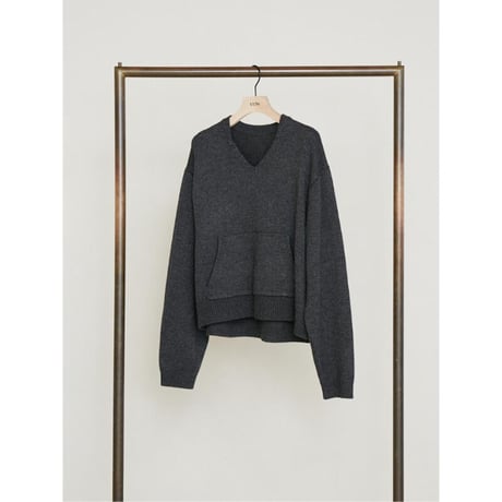 【YENN】POCKET DESIGN KNIT PO